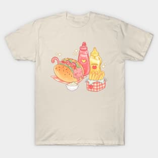 Hot-cat and fries T-Shirt